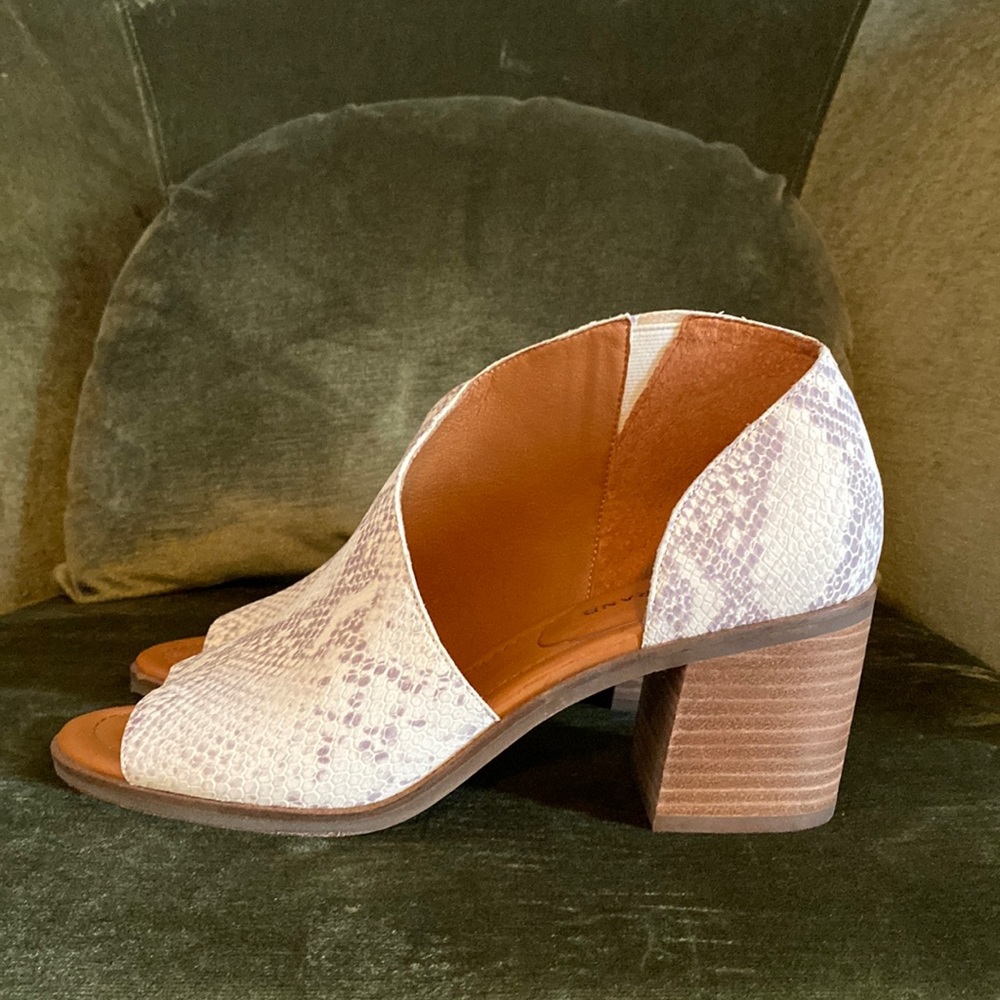 Worn Once Lucky Brand Peep Toe Booties